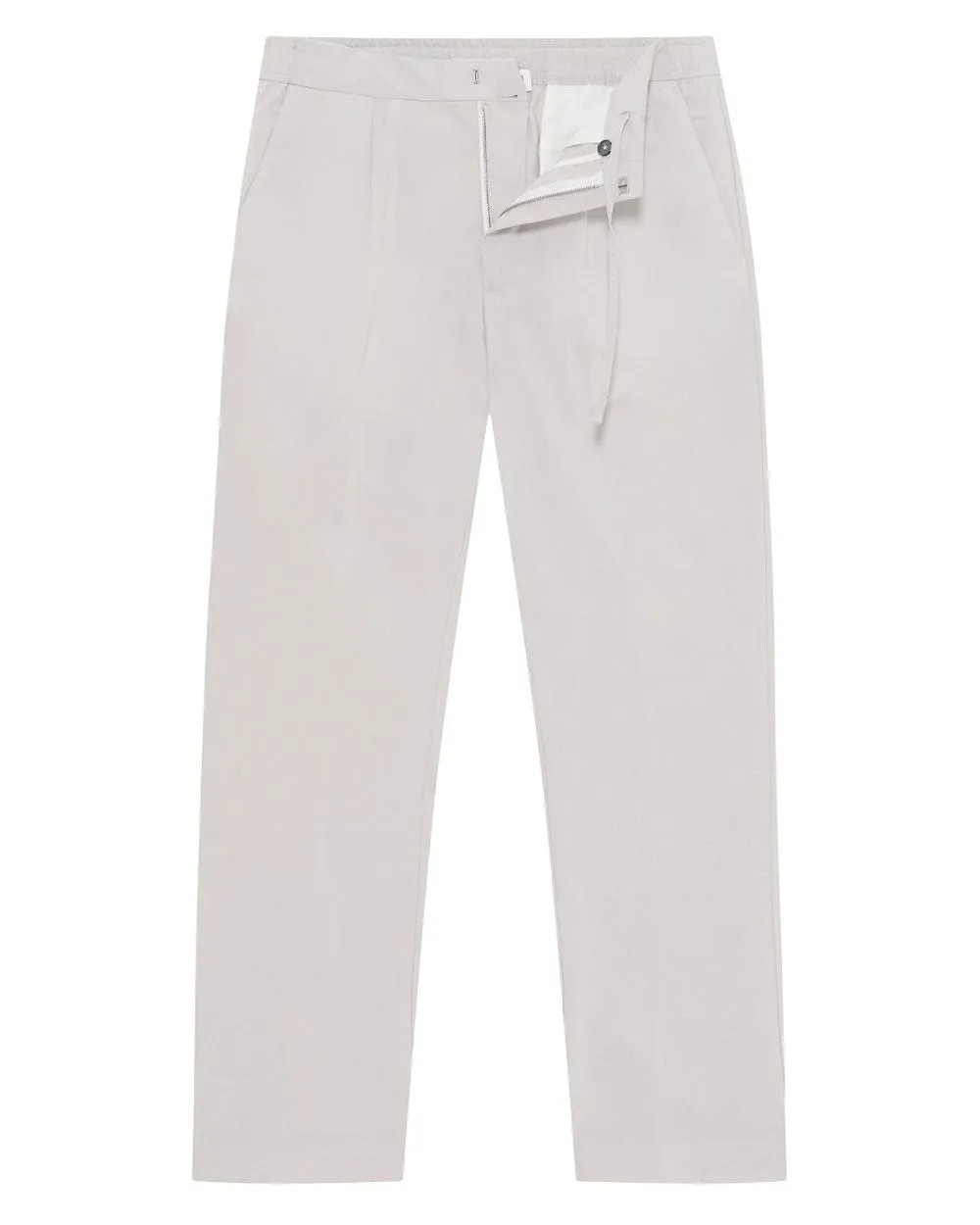 Oyster Grey Sedgwick Poplin Pants