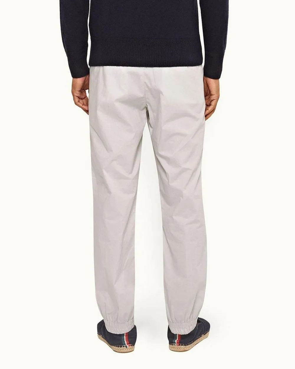 Oyster Grey Sedgwick Poplin Pants