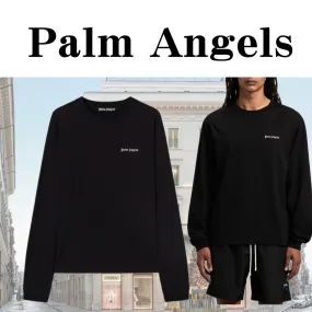 Palm Angels  |Street Style Long Sleeves Cotton Logo Sweatshirts