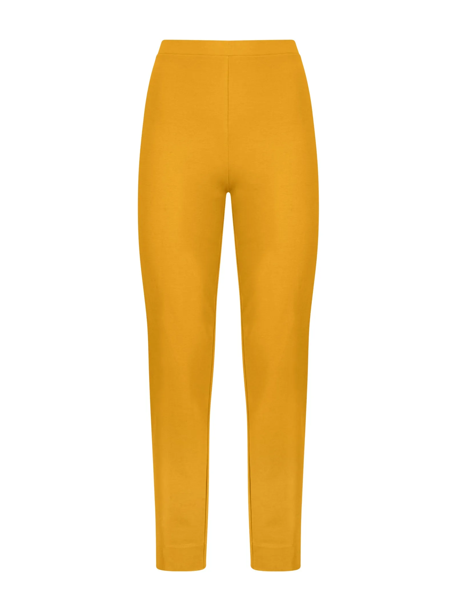 Pantalone a sigaretta con spacchetti in Compact Light - Golden Spice