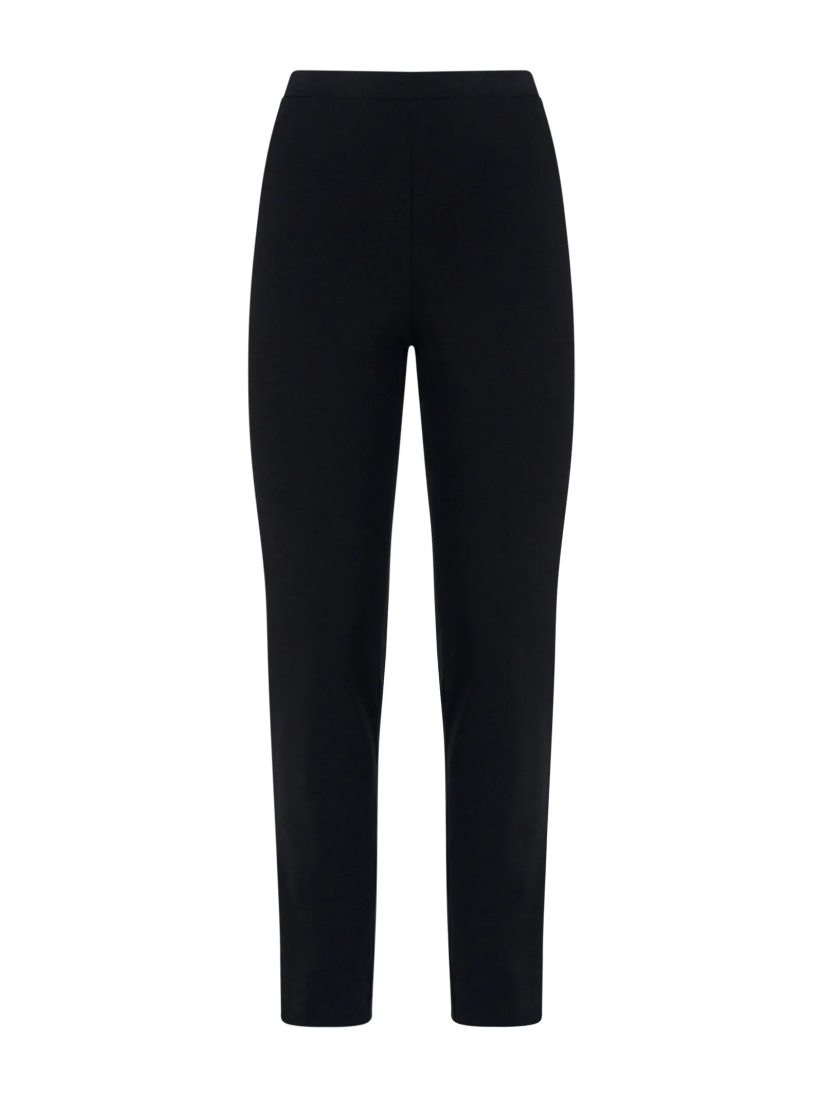 Pantalone a sigaretta con spacchetti in Compact Light - Nero