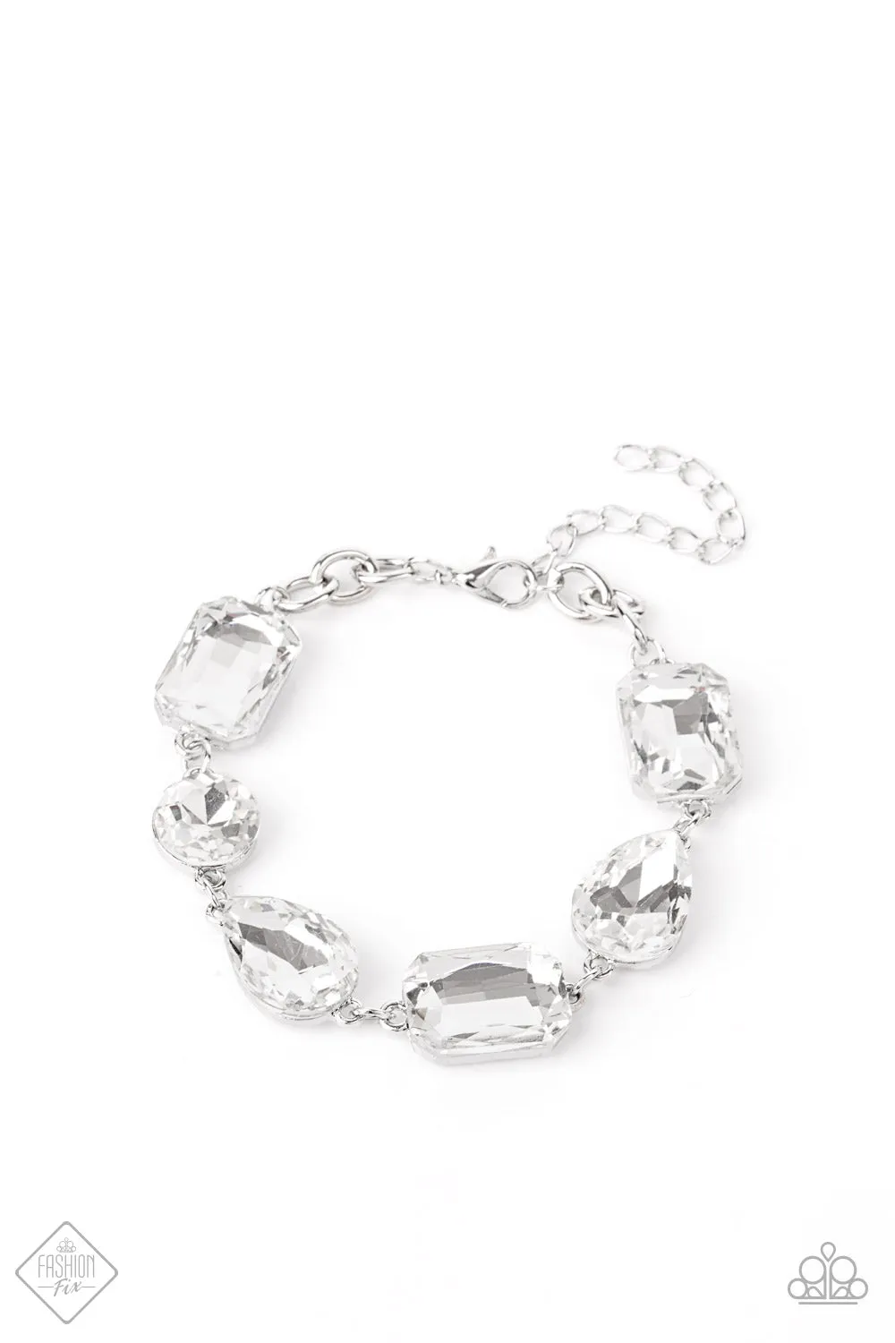 Paparazzi Accessories - Cosmic Treasure Chest - White Bracelet