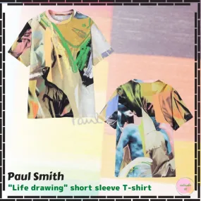 Paul Smith  |Crew Neck Pullovers Street Style Cotton Short Sleeves Logo