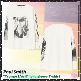 Paul Smith  |Crew Neck Pullovers Street Style Long Sleeves Cotton