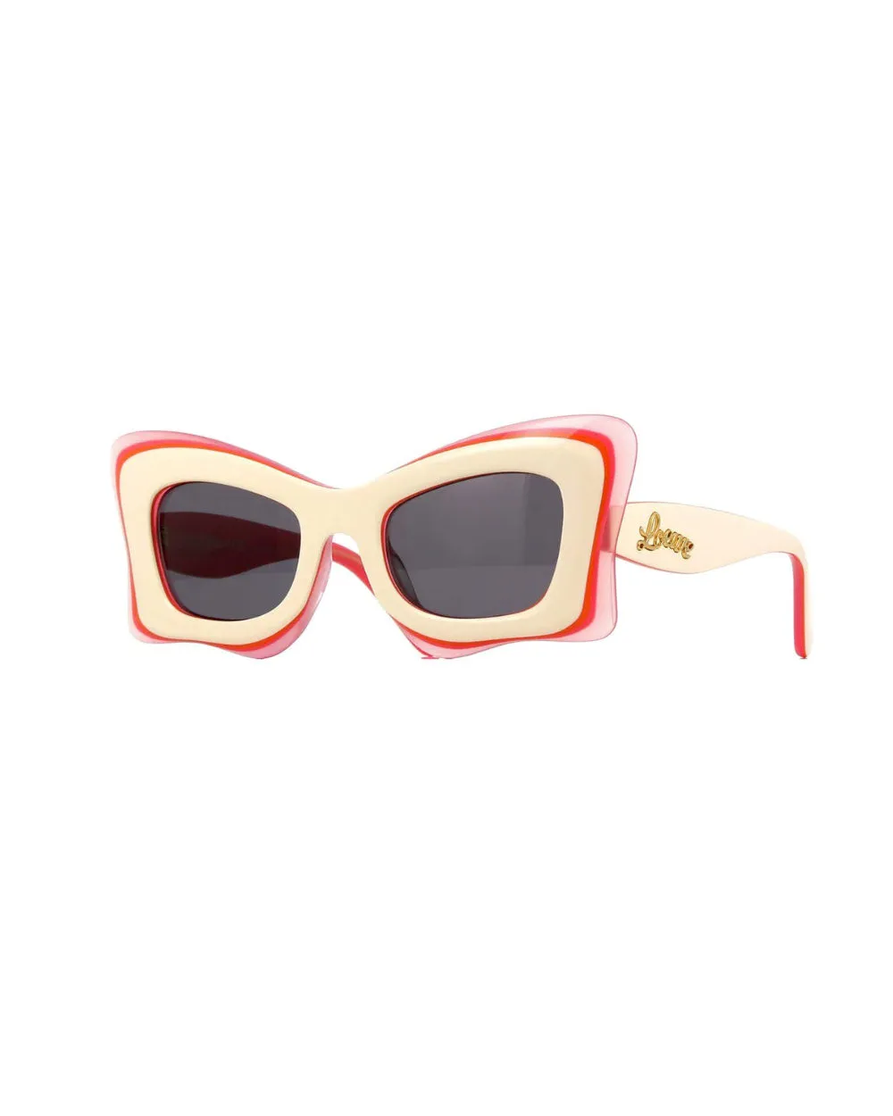 Paula's Ibiza Butterfly Sunglasses in Ivory and Pink