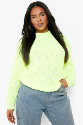 Plus Neon Speckled Sweater