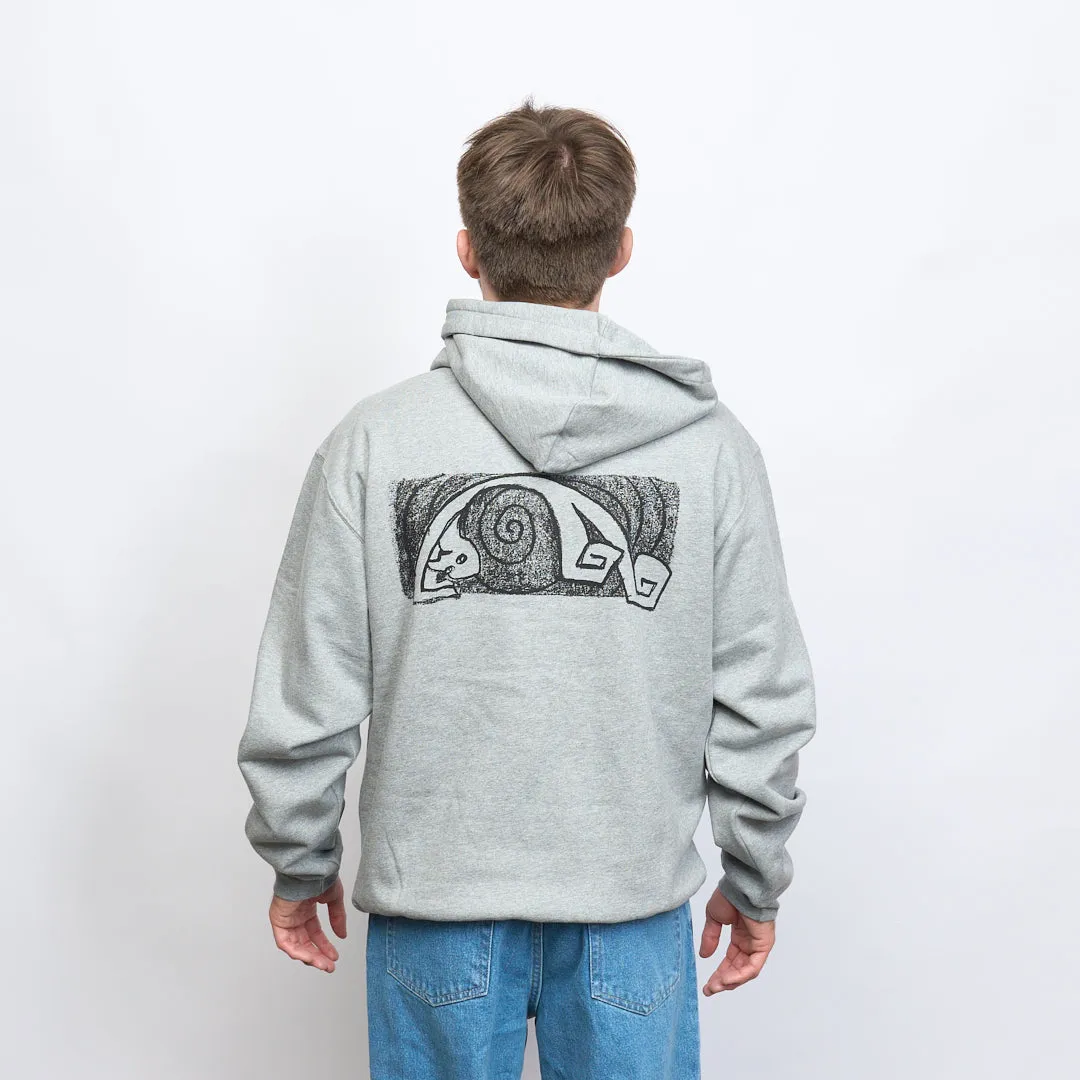 Polar Skate Co - Dave Hoodie Yoga Trippin' (Heather Grey)