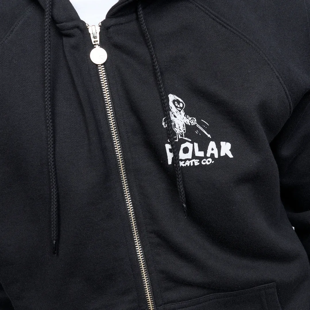 Polar Skate Co - Default Zip Hoodie Reaper (Black)