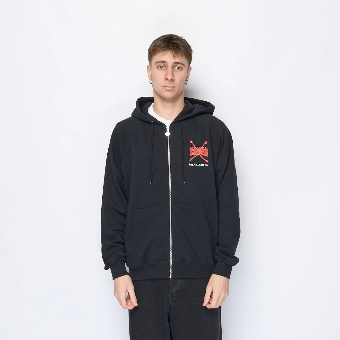 Polar Skate Co - Default Zip Hoodie Welcome To The New Age (Black)