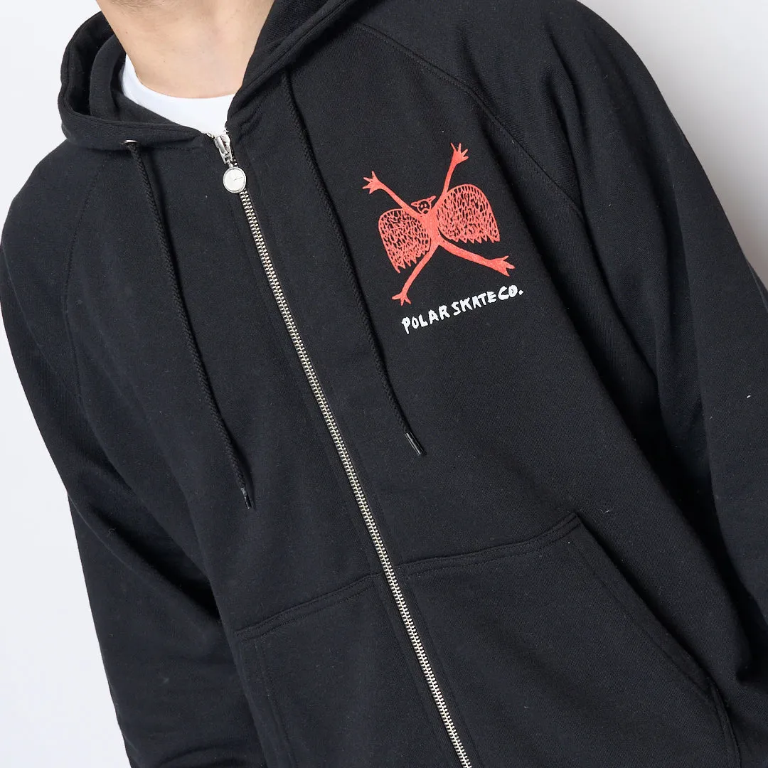 Polar Skate Co - Default Zip Hoodie Welcome To The New Age (Black)