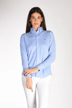 Polo Ralph Lauren Camicia Oxford Azzurro Donna