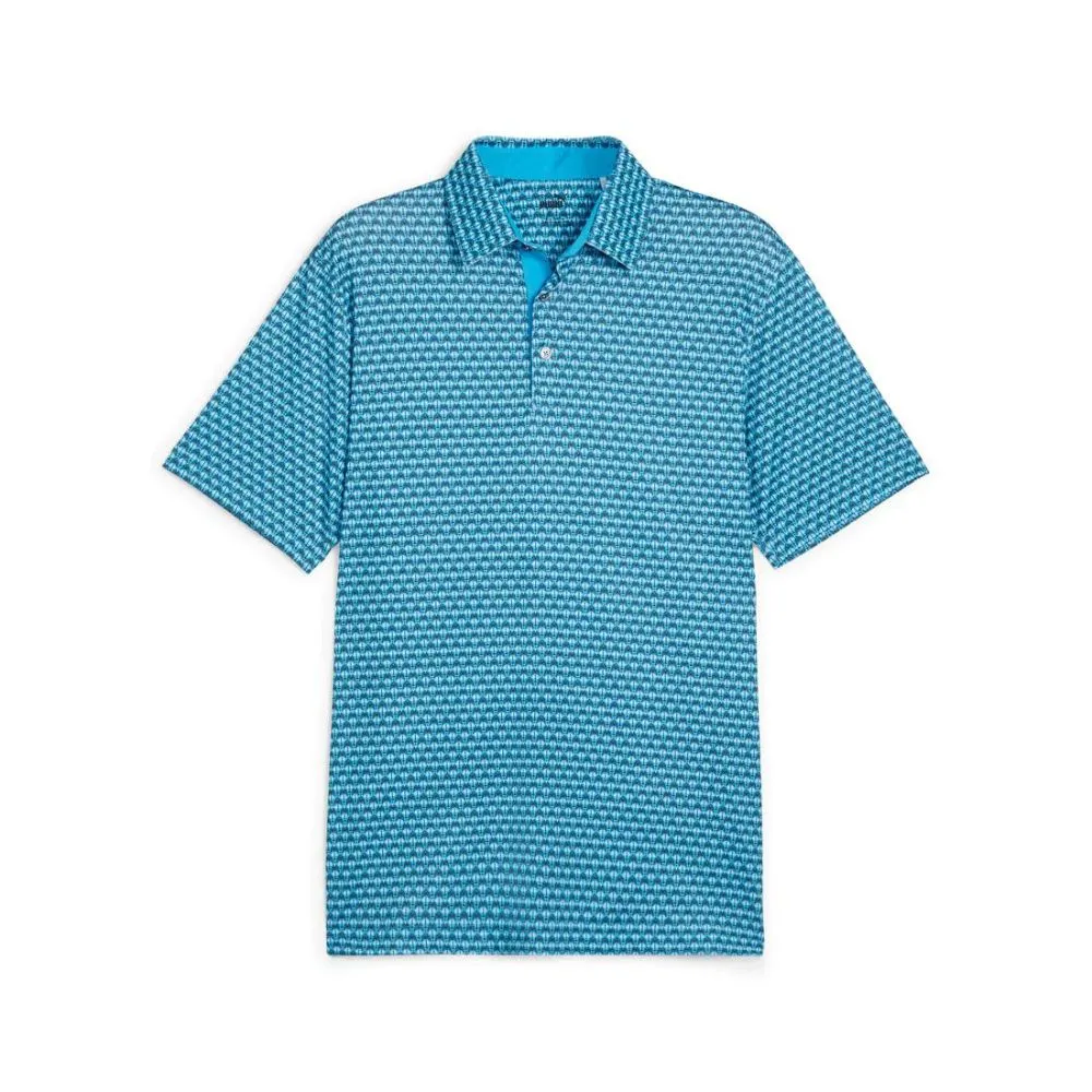 Puma Men's MATTR Palm Deco Golf Polo