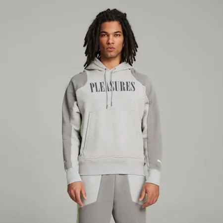 PUMA x PLEASURES Men's Hoodie | Light Gray Heather | PUMA Shoes | PUMA 