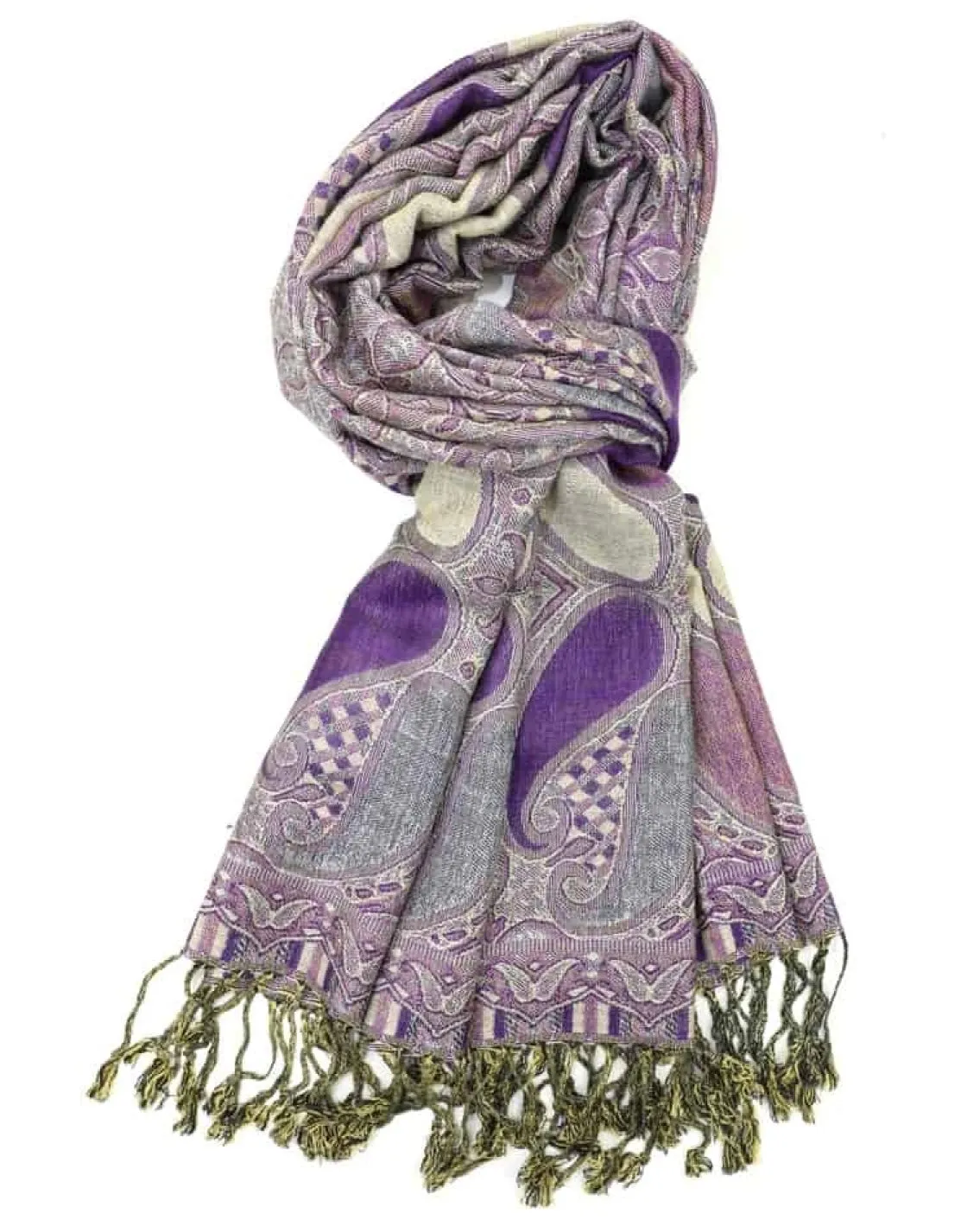 Purple Paisley Rave Pashmina