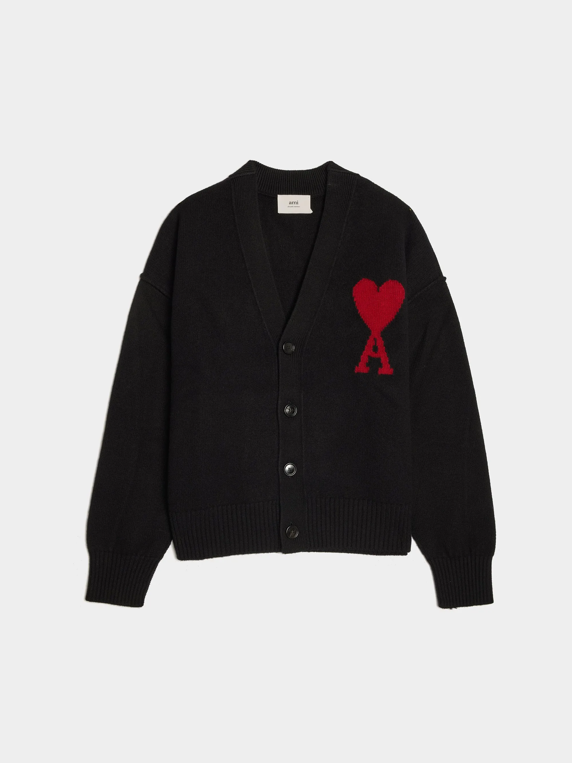 Red Ami De Coeur Cardigan, Black