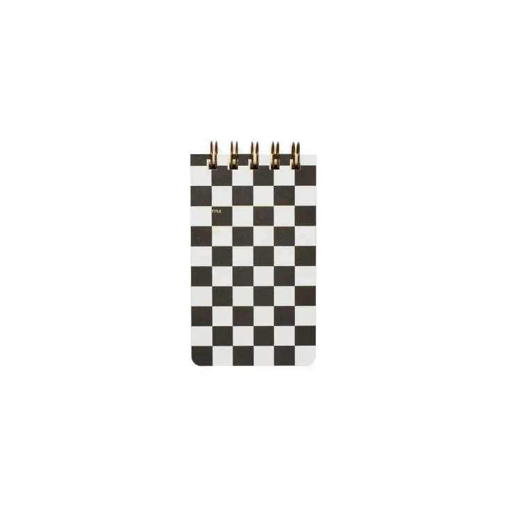 Reporter Notebook | Checker Black | Lined