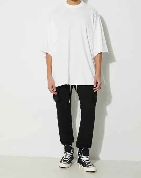 RICK OWENS  |Crew Neck Pullovers Street Style Plain Cotton Short Sleeves