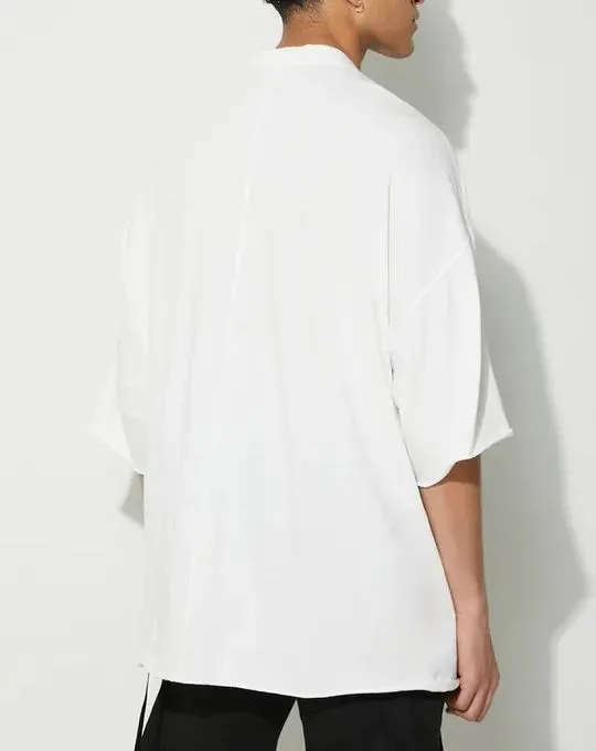 RICK OWENS  |Crew Neck Pullovers Street Style Plain Cotton Short Sleeves