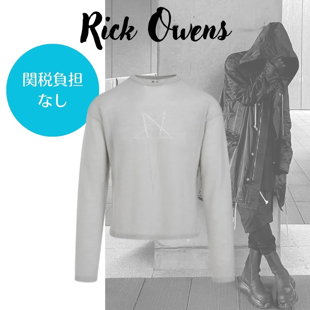 RICK OWENS  |Crew Neck Pullovers Wool Street Style Long Sleeves Plain