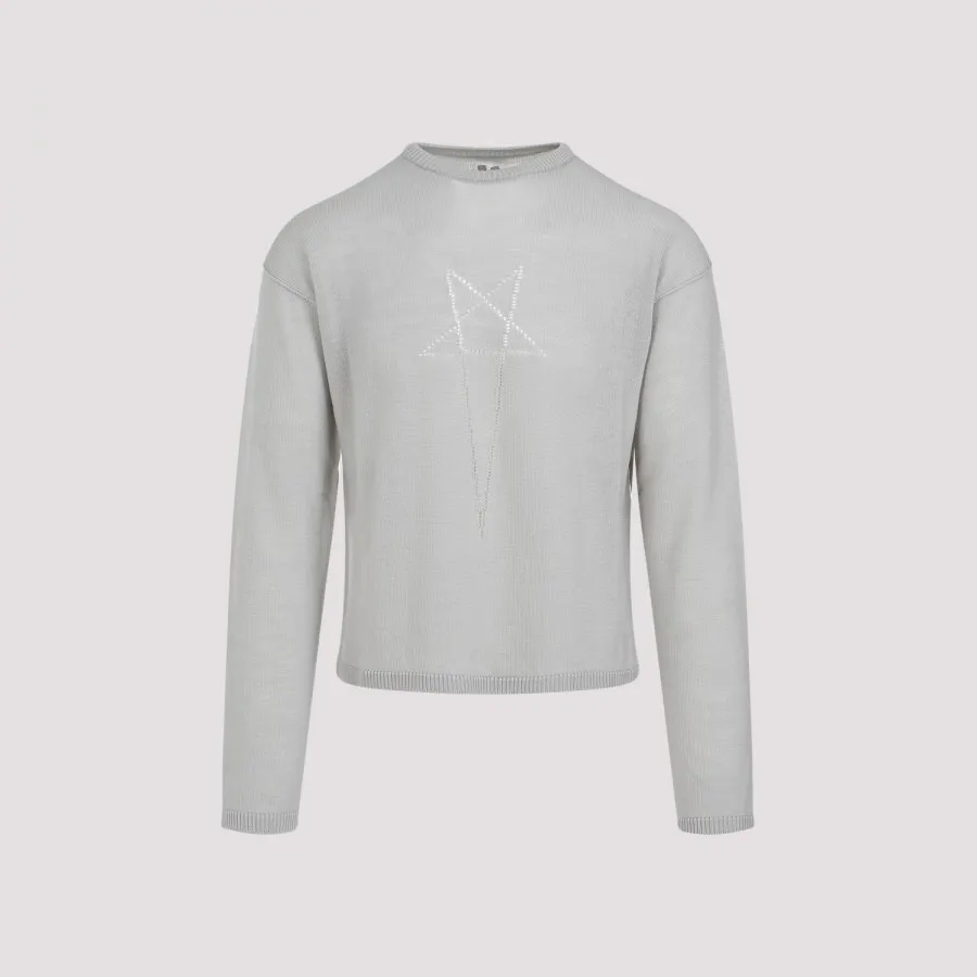 RICK OWENS  |Crew Neck Pullovers Wool Street Style Long Sleeves Plain