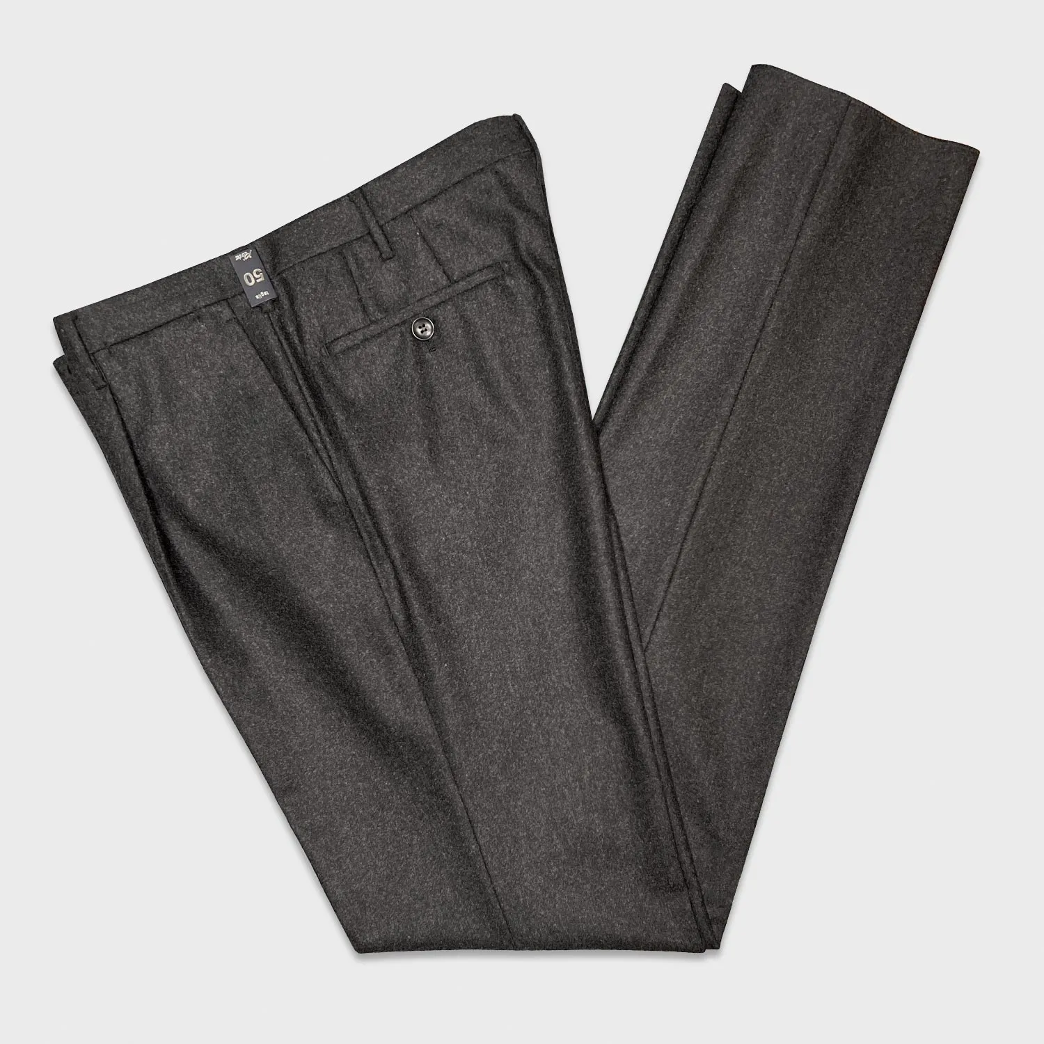 Rota Men's Flannel Wool Trousers Anthracite