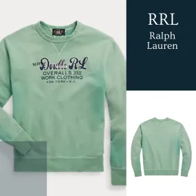 RRL  |Crew Neck Pullovers Unisex Street Style Long Sleeves Cotton