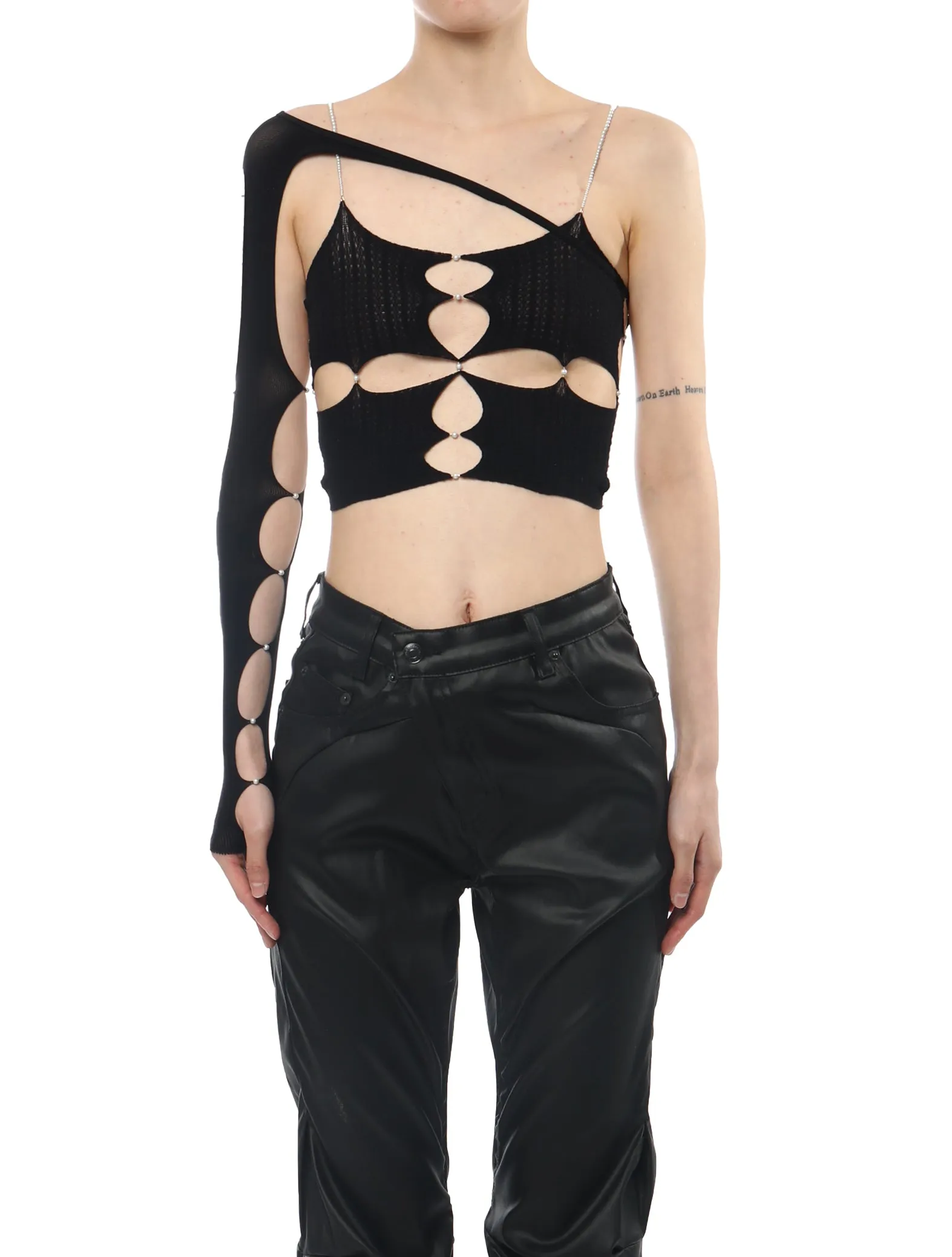 Rui Black Spiral Cutout Single Sleeves