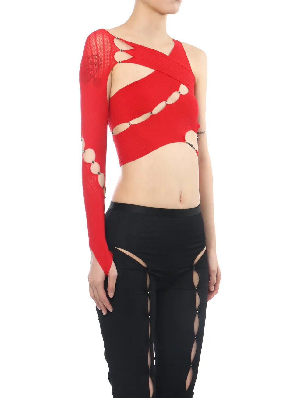 Rui Red Spiral Cutout Single Sleeves