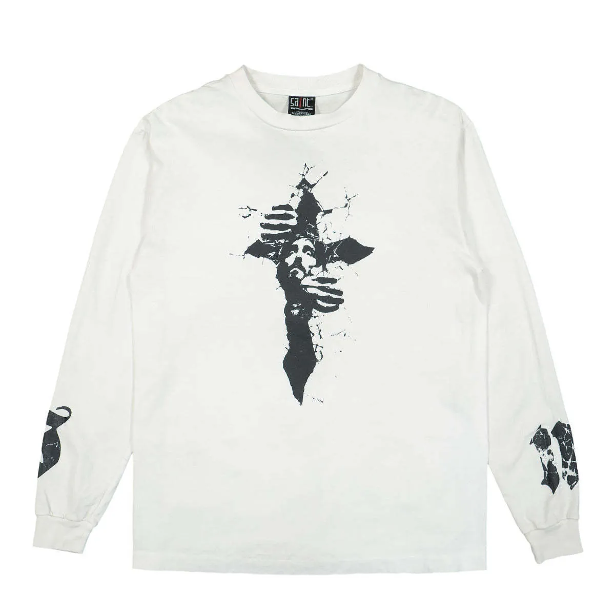 Saint Mxxxxxx  |Crew Neck Pullovers Street Style U-Neck Long Sleeves Cotton