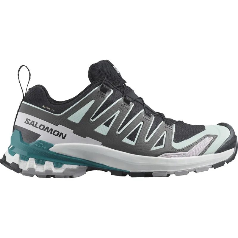 Salomon Women's XA Pro 3D V9 GTX Running Shoes Black/Aqua/Blue