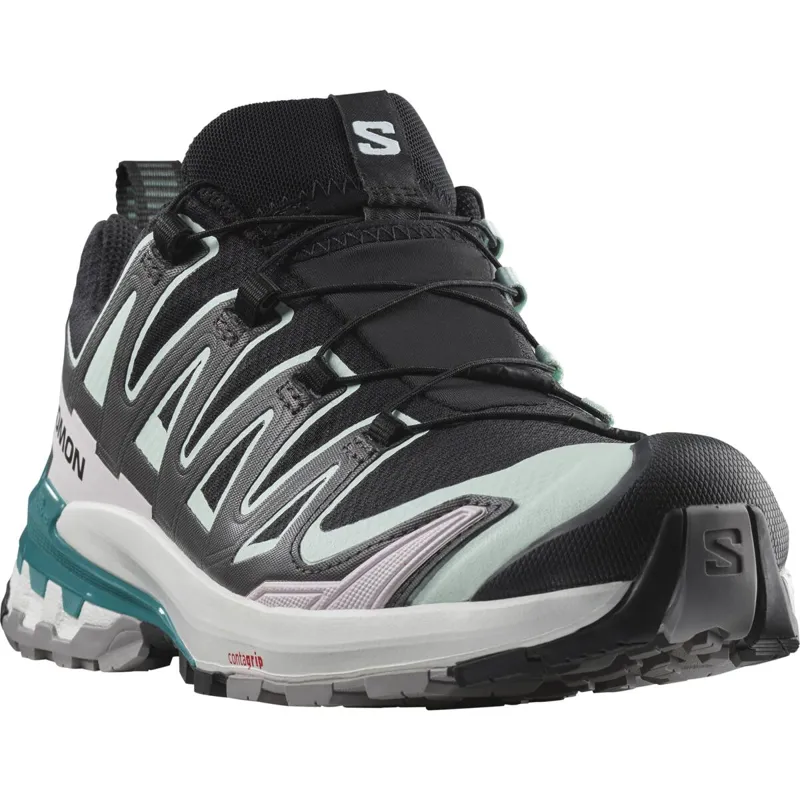 Salomon Women's XA Pro 3D V9 GTX Running Shoes Black/Aqua/Blue