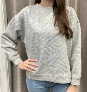 See and Be Seen Textured Long Sleeve Top