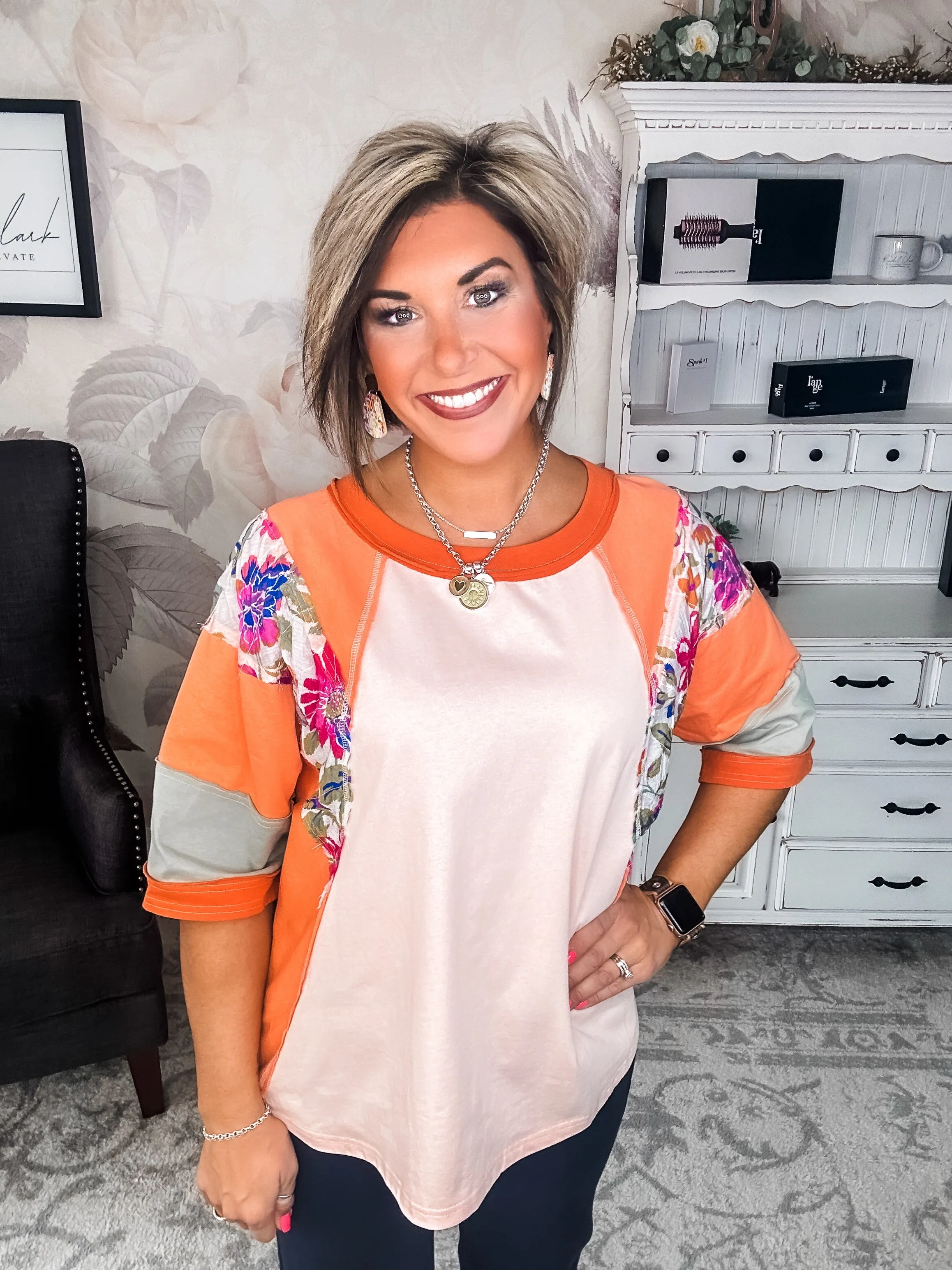 See Me Tunic Top - Coral Blush