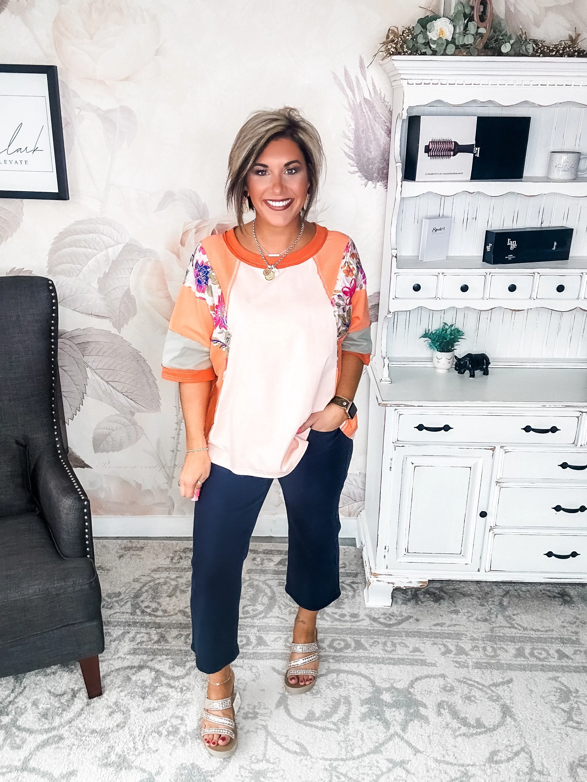 See Me Tunic Top - Coral Blush