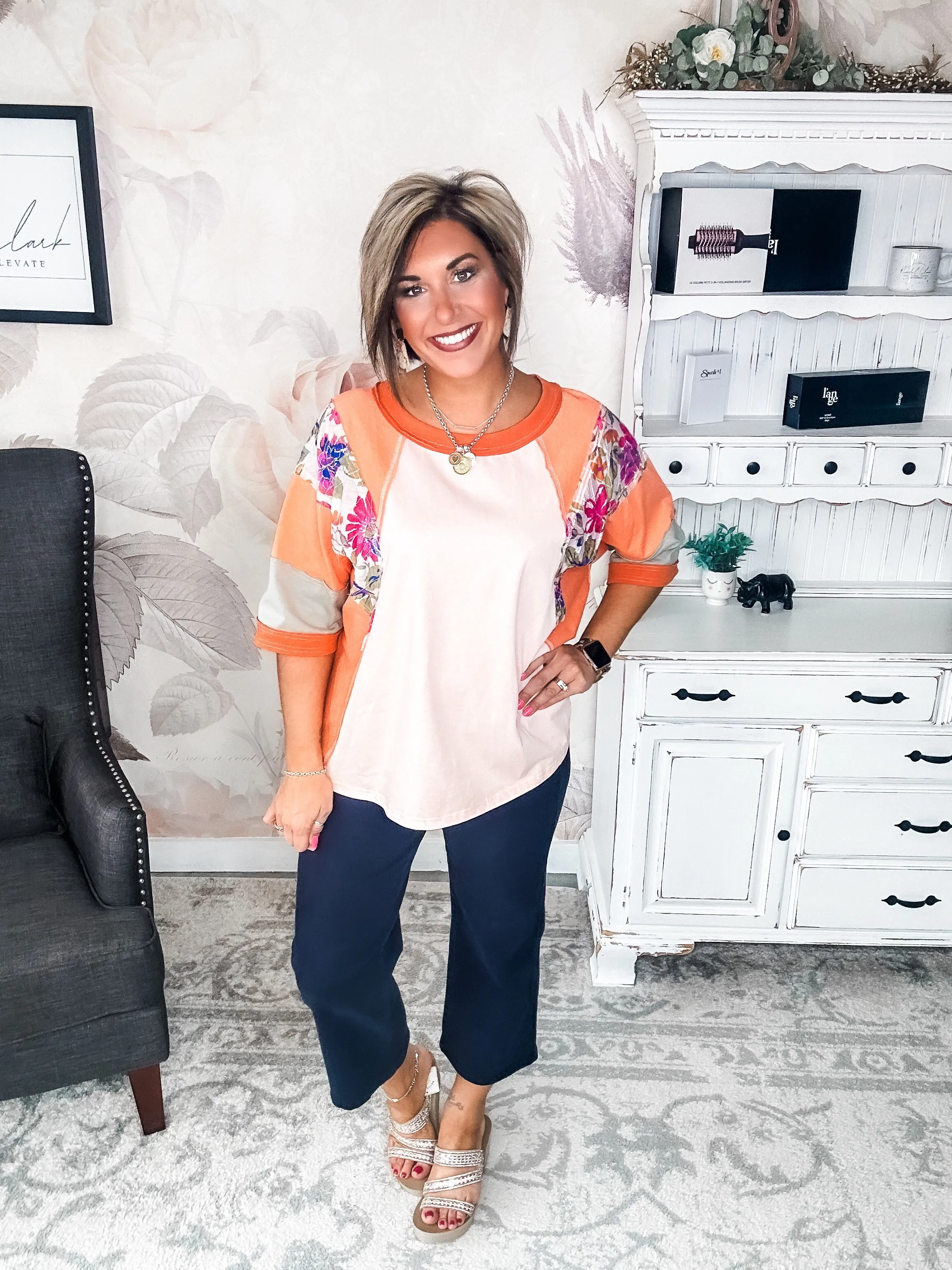 See Me Tunic Top - Coral Blush