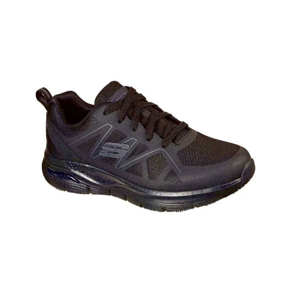 Skechers Arch Fit SR Axtell Metal Free   Non Safety Shoes Black Size 7 - Screwfix