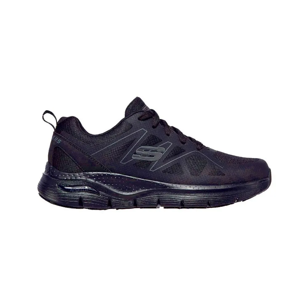 Skechers Arch Fit SR Axtell Metal Free   Non Safety Shoes Black Size 7 - Screwfix