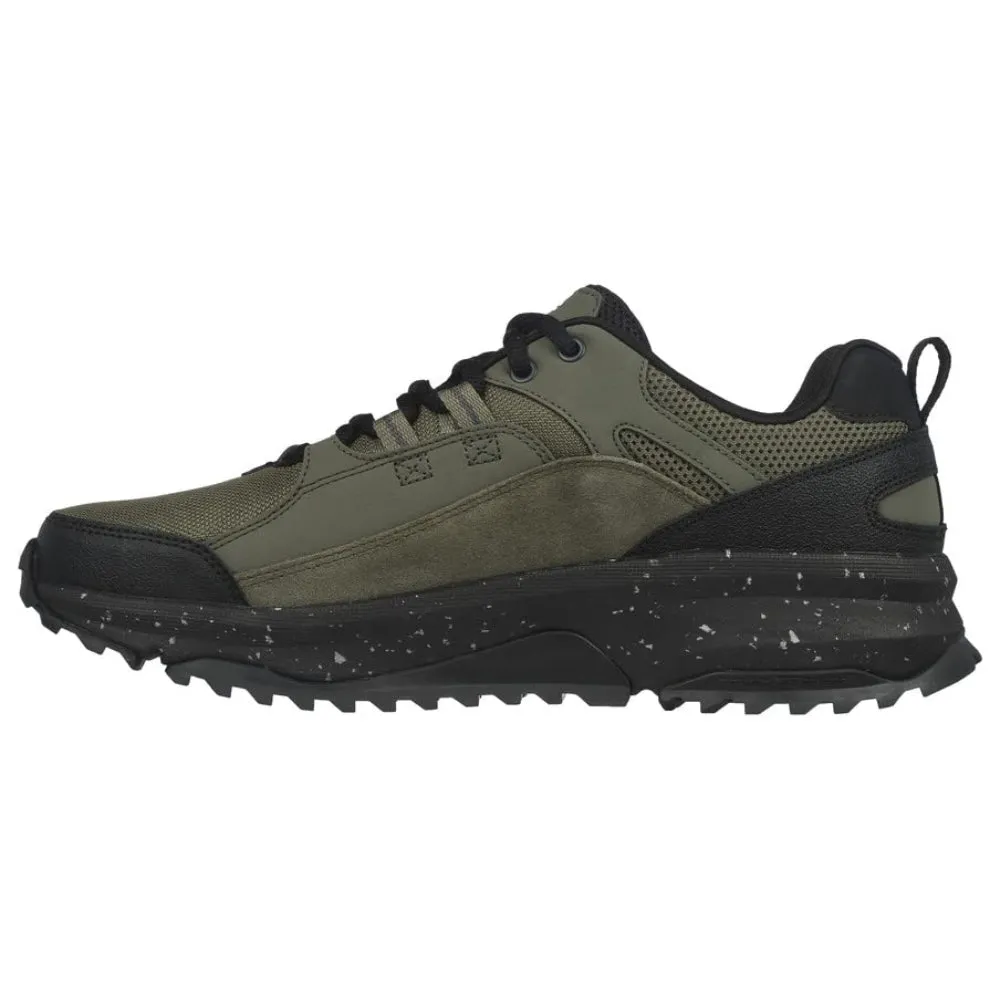 SKECHERS Men's Bionic Trail Road Sector Running Shoe (Olive Black)