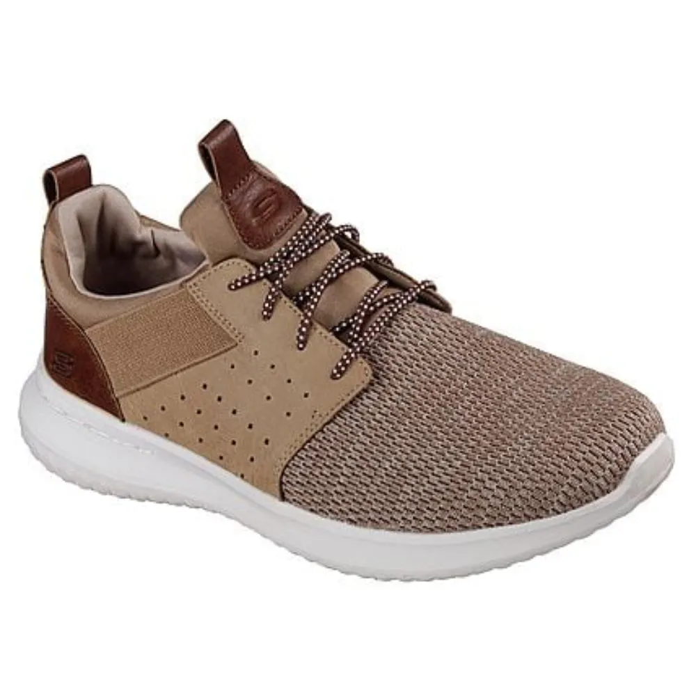 SKECHERS Men's DELSON-CAMBEN Running Shoe (Taupe)