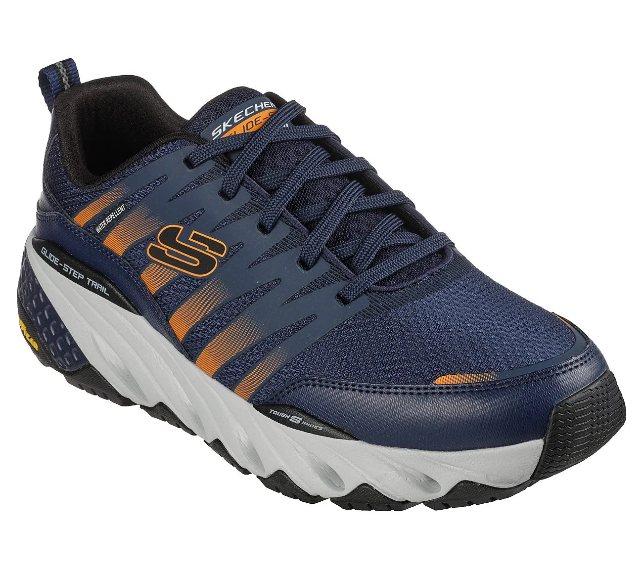 SKECHERS Men's Glide-Step Trail Running Shoe (Navy)