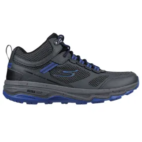 SKECHERS Men's Go Run Trail Altitude-Element Running Shoe (Charcoal/Blue)