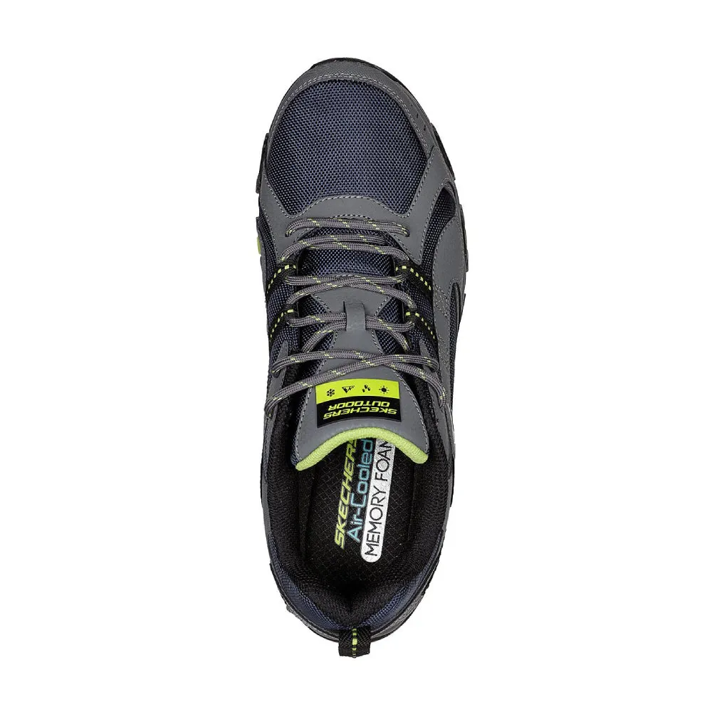 SKECHERS Men's Terrabite-Trailborn Running Shoe (Navy/Lime)