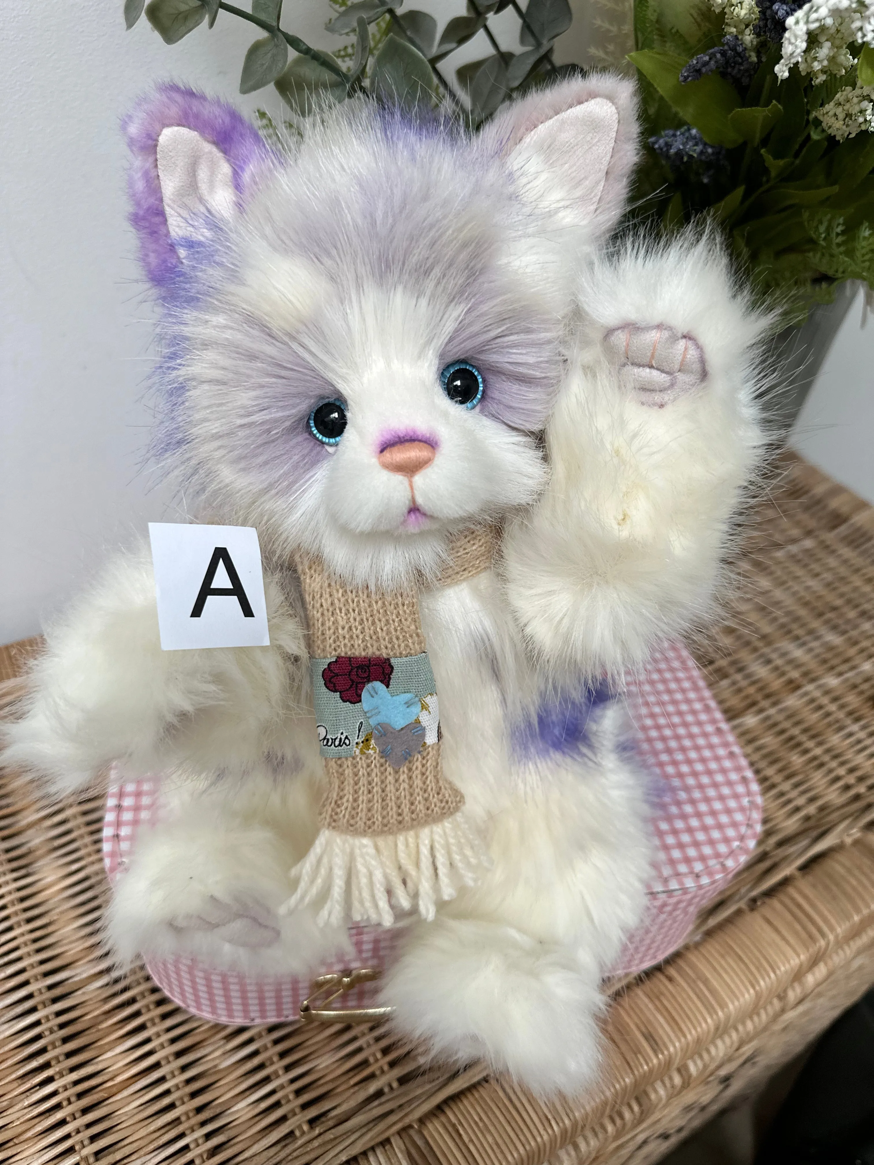 Sleepyhead Charlie Bears Secrets Collection Plush Kitten Cat