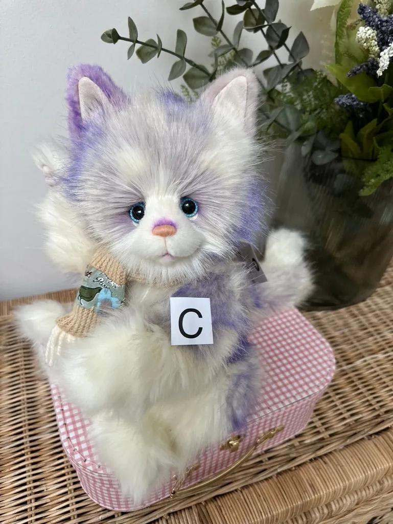 Sleepyhead Charlie Bears Secrets Collection Plush Kitten Cat