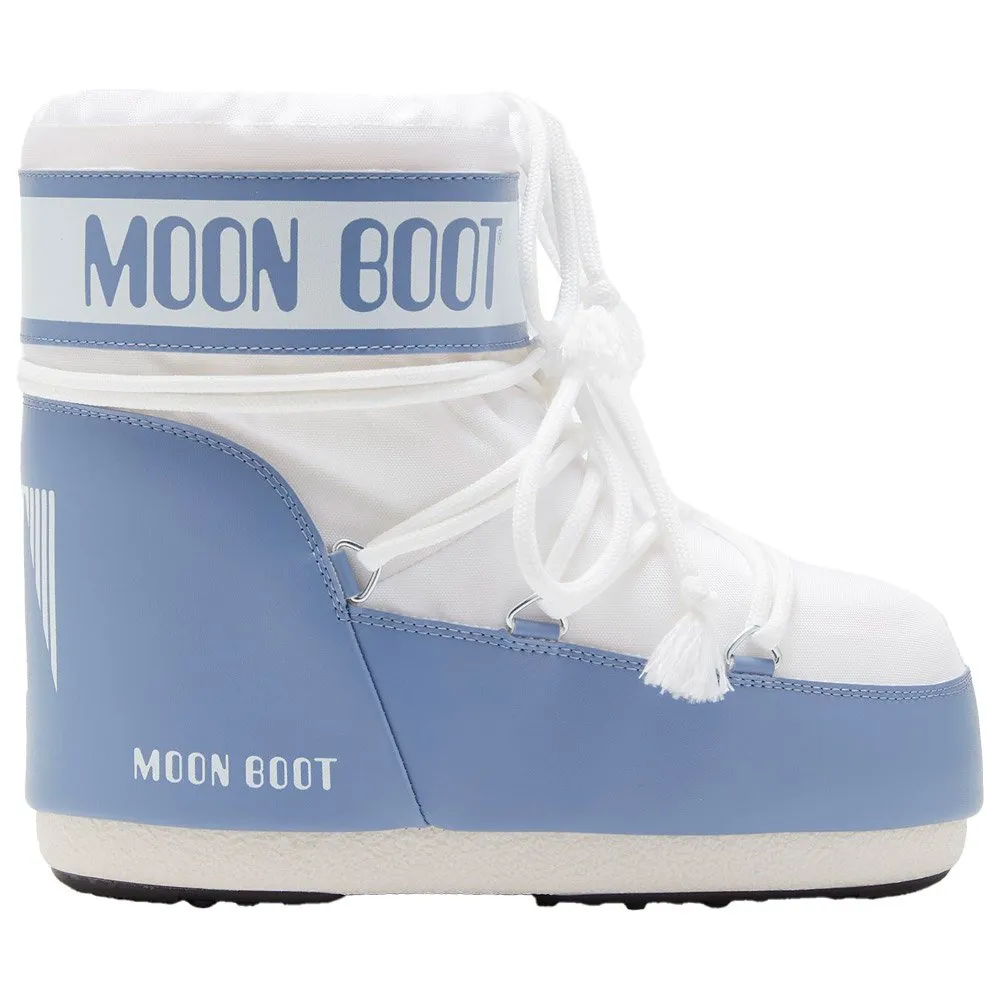 Snow boots Moon Boot ---Icon Low Nylon Elephant Grey White