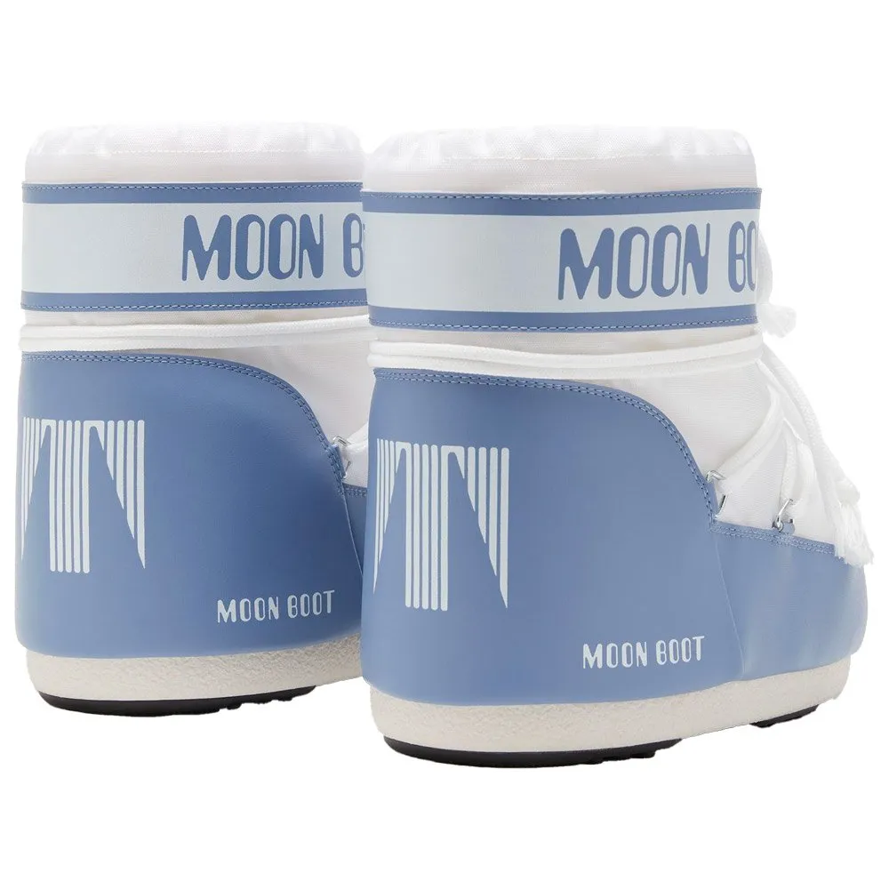 Snow boots Moon Boot ---Icon Low Nylon Elephant Grey White