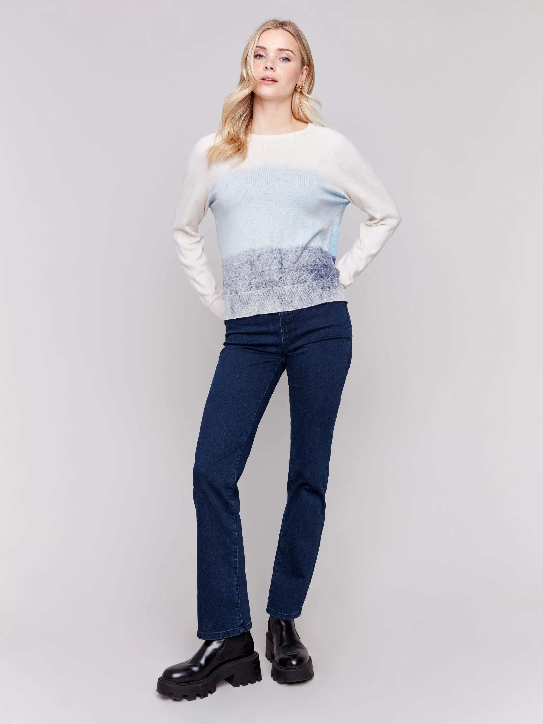 Snow Wash Knit Sweater - Frost