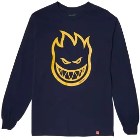 Spitfire Big Head Long Sleeve Navy/ Gold