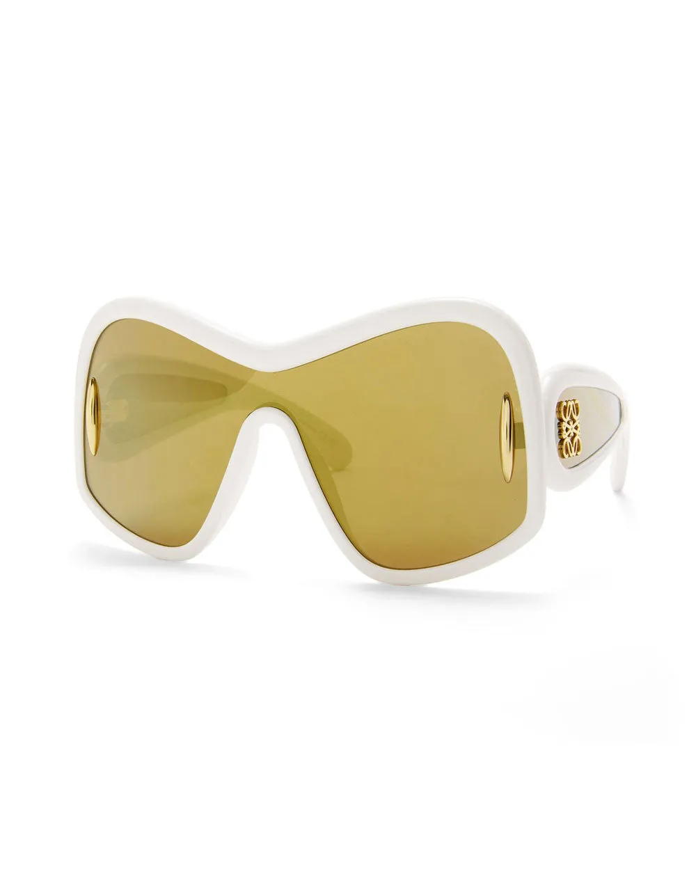 Square Mask Sunglasses in White