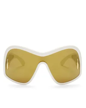 Square Mask Sunglasses in White